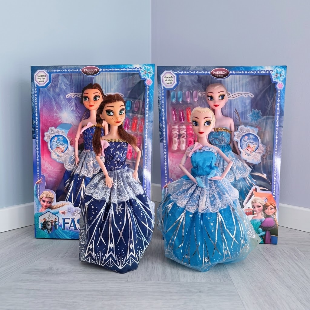 Dečije lutke Frozen Ana i Elsa sa dodacima i poklon pakovanjem.