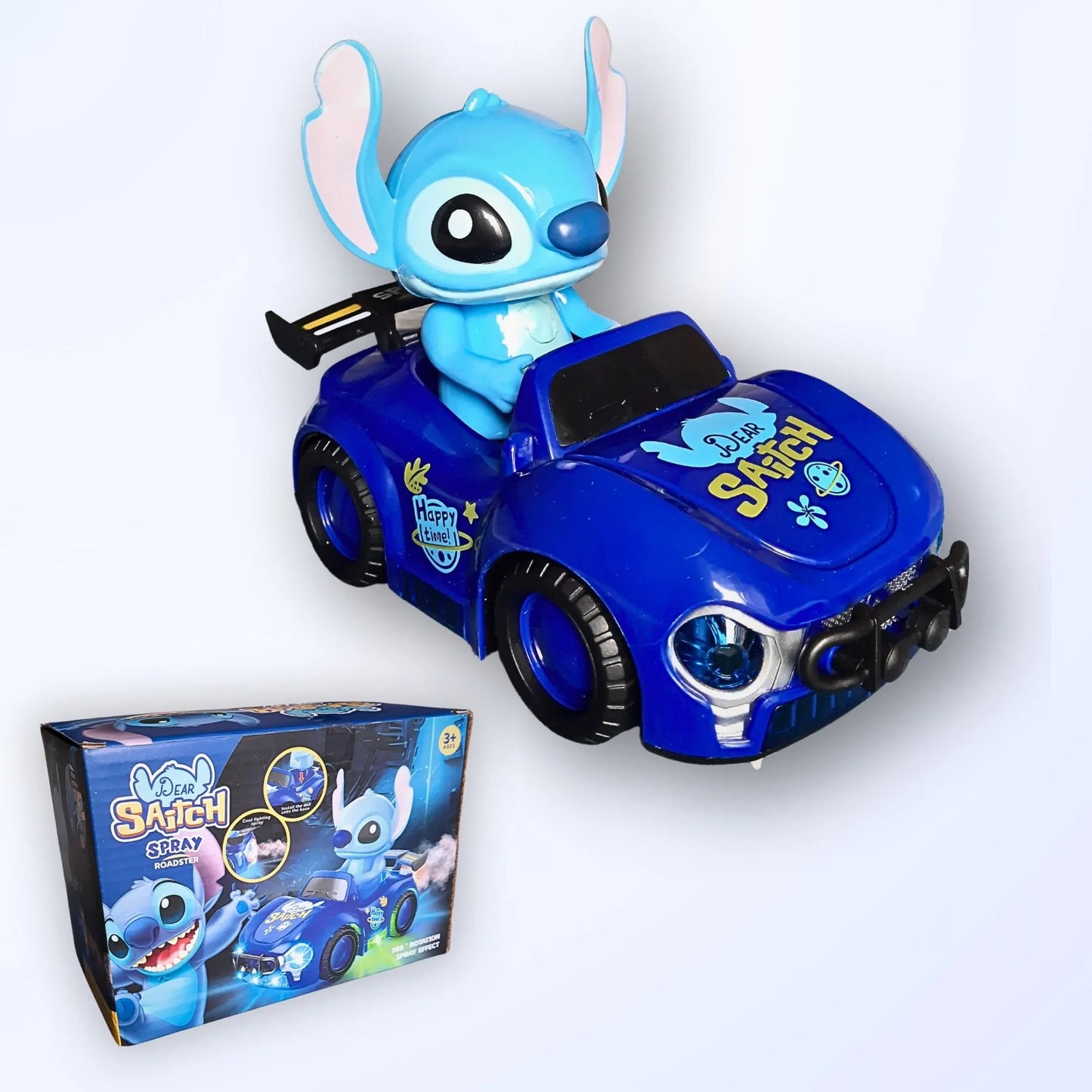 Poklon kutija i interaktivni Stitch auto za decu.