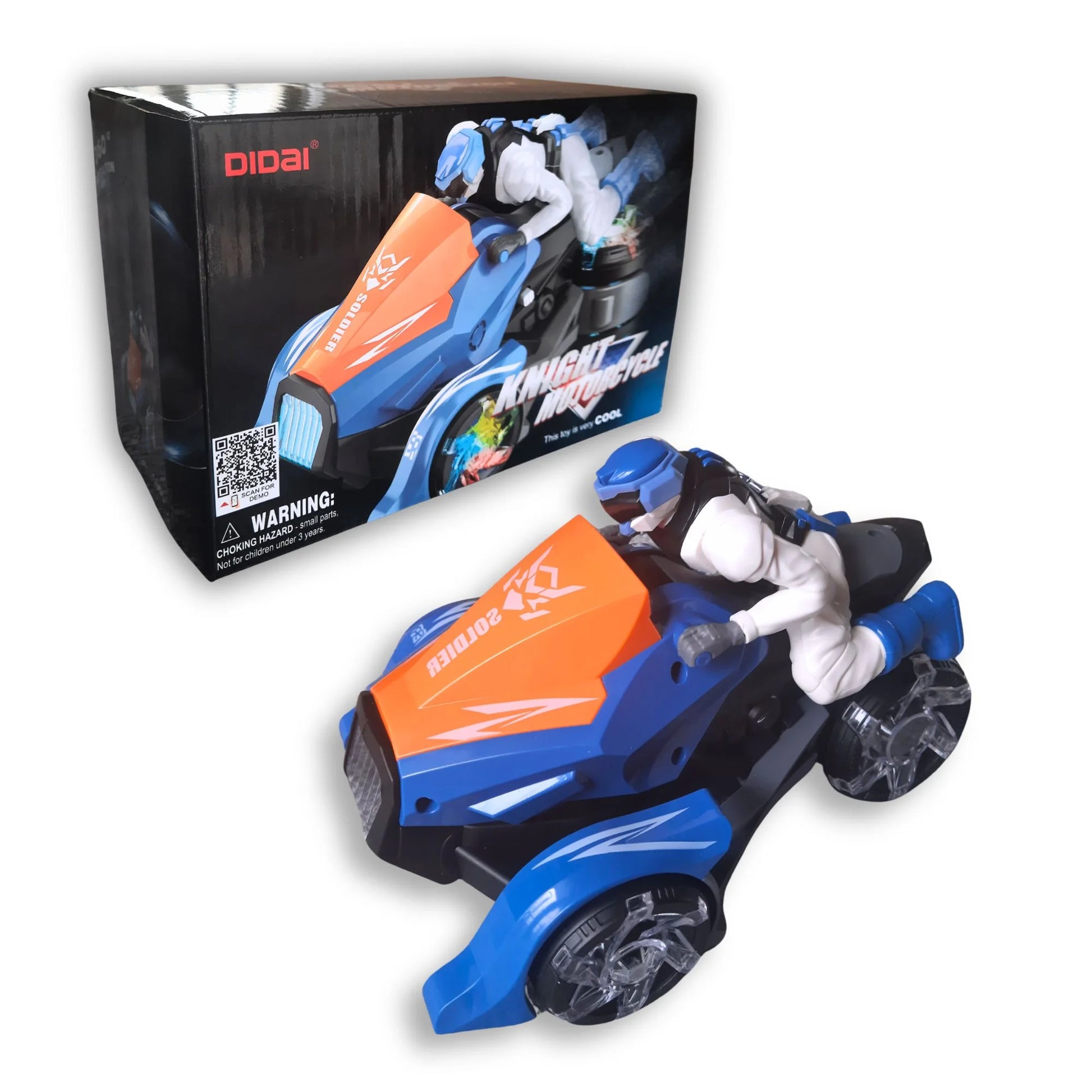 Trkački motor za decu sa LED svetlima u originalnom pakovanju.