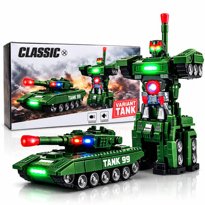 Transformers tenk igračka sa robotom i originalnim pakovanjem.